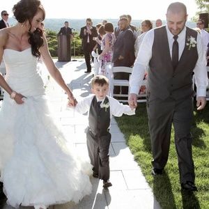 Zac Posen Ivory strapless tulle wedding gown